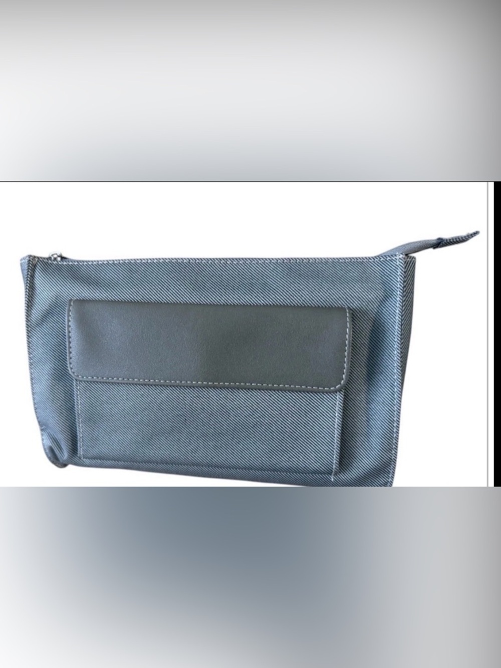 New BULGARI for Emirates Gray Travel Toiletry Bag Zip Amenity Kit Organizer